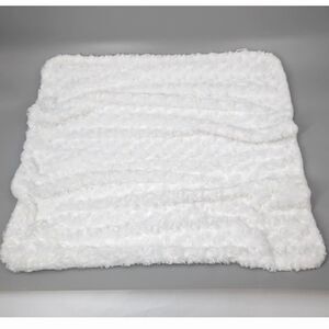Blankets and Beyond Baby Minky Security Blanket White 28.5"×28.5" Nursery